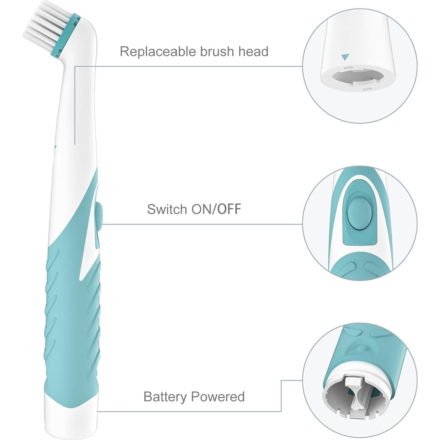 Cepillo de limpieza eléctrico Pest Reject Pro 4 cabezales