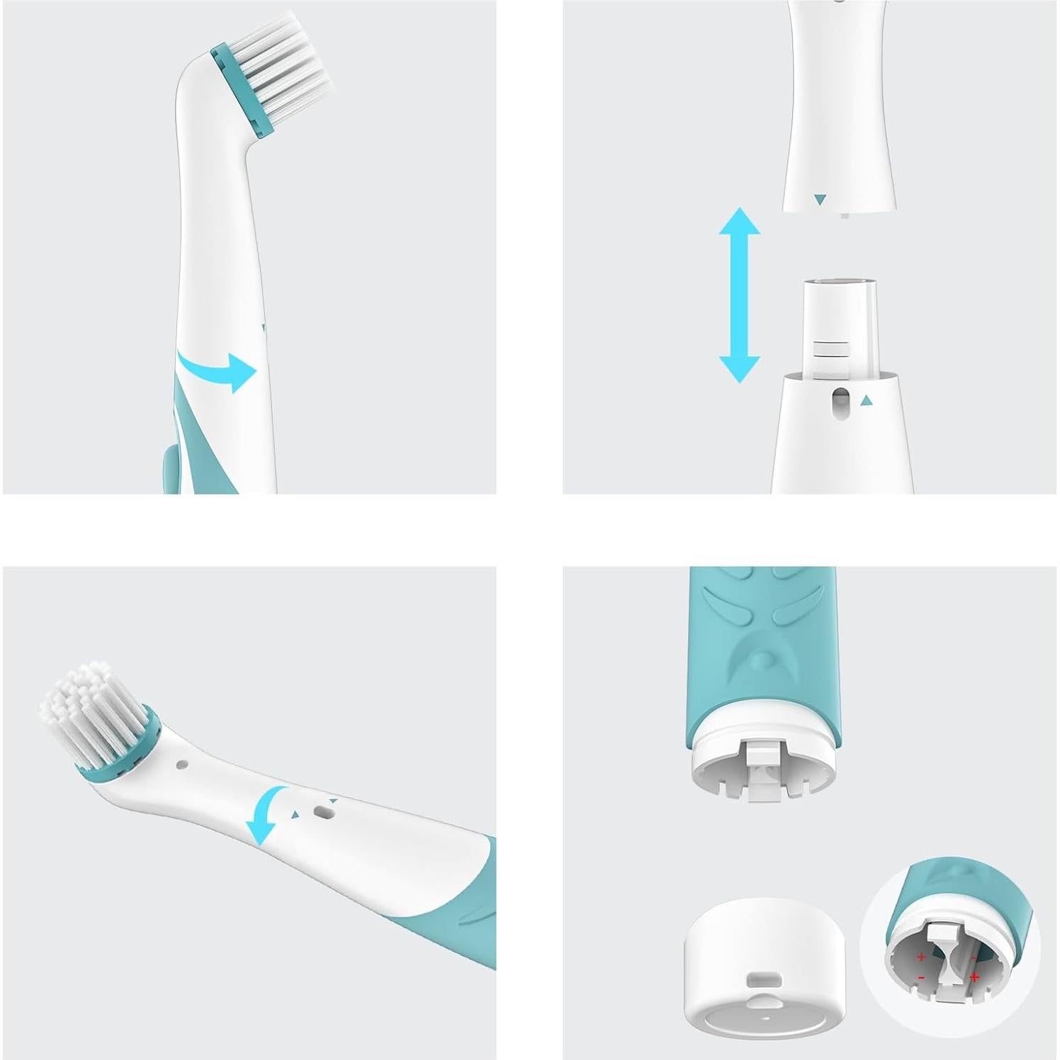 Cepillo de limpieza eléctrico Pest Reject Pro 4 cabezales