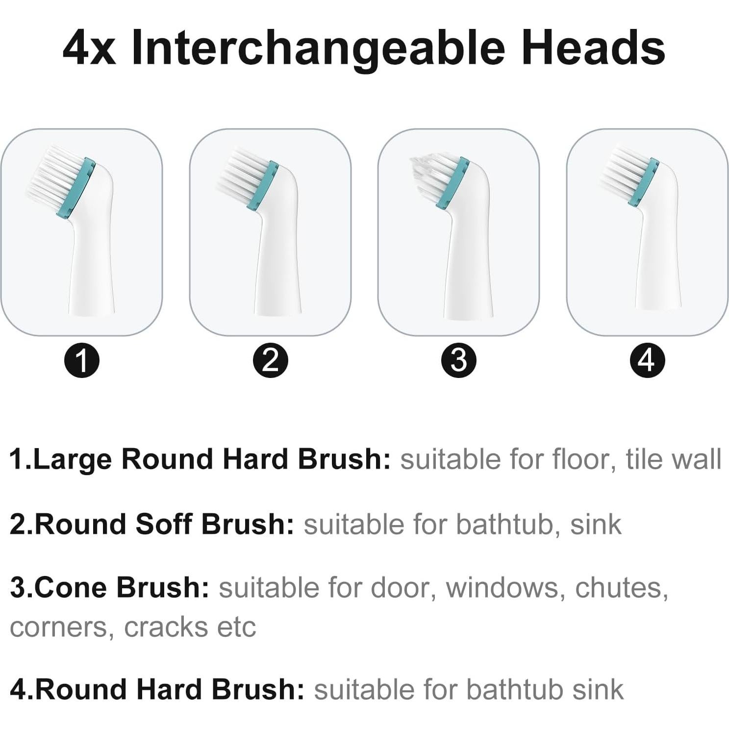 Cepillo de limpieza eléctrico Pest Reject Pro 4 cabezales