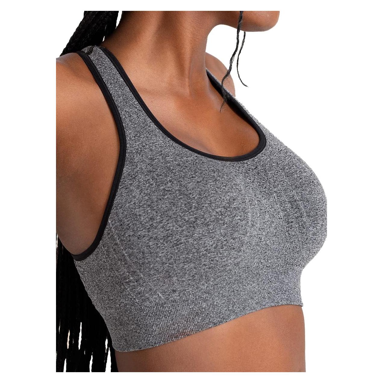 Sostén Deportivo SHAPERMINT para Mujeres - Alto Soporte Gris