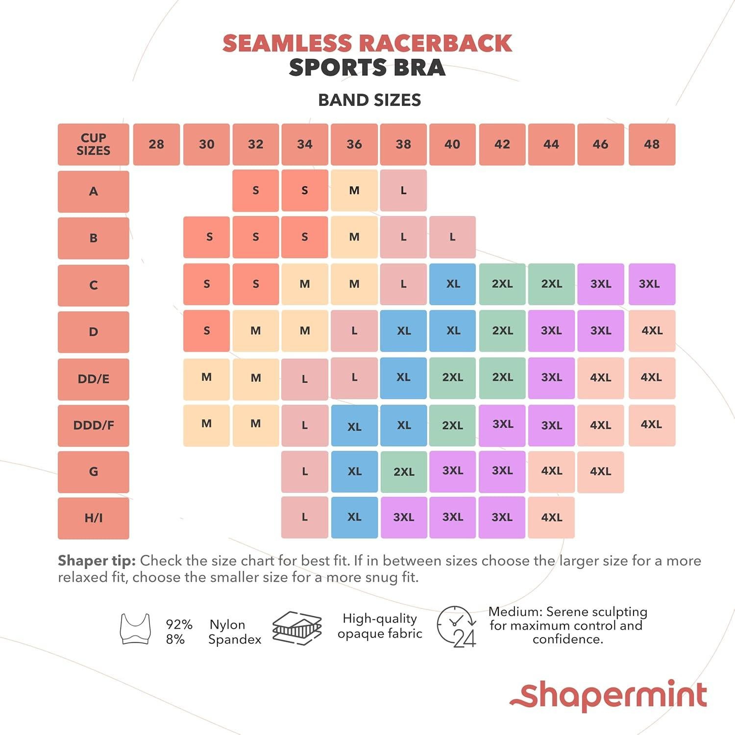 Sostén Deportivo SHAPERMINT para Mujeres - Alto Soporte Gris