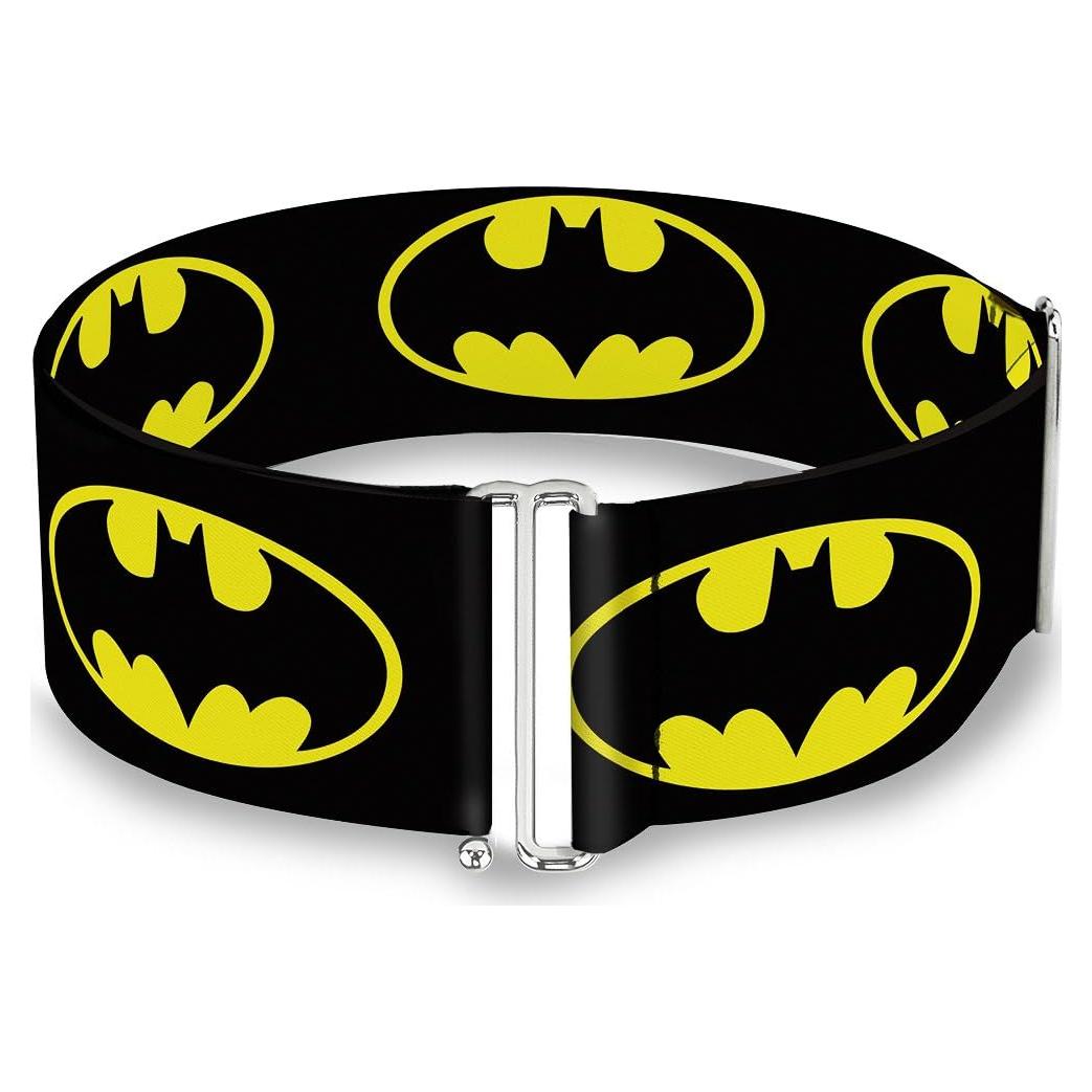 Cinturón Ajustable DC Comics Batman Negro Amarillo 7.62 cm