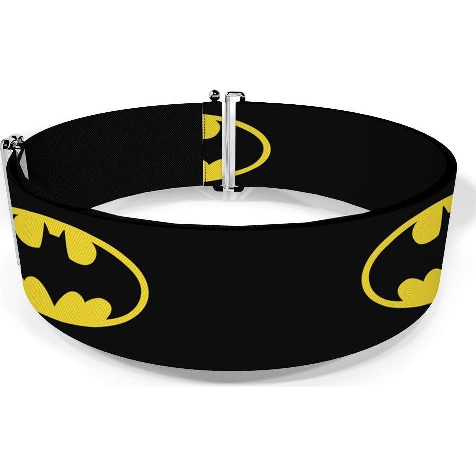 Cinturón Ajustable DC Comics Batman Negro Amarillo 7.62 cm