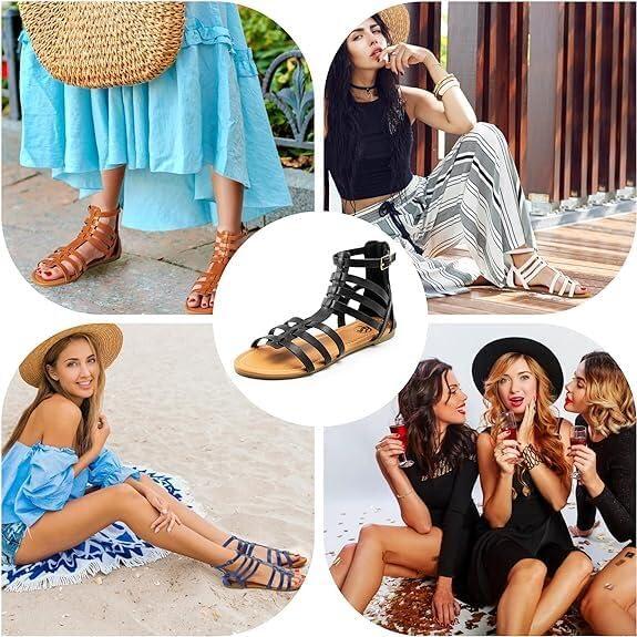 Sandalias Gladiadoras Trary para Mujer, Comodidad y Estilo Verano