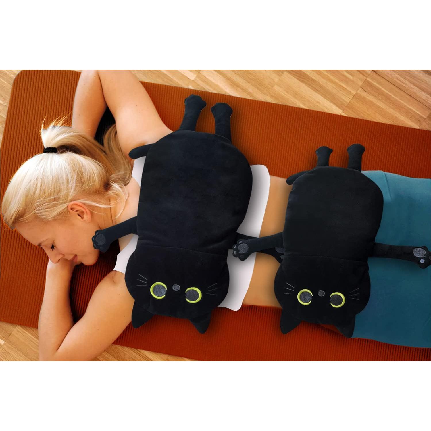 2 Almohadillas Térmicas Microondas Cuckool Gato Negro 53x30cm