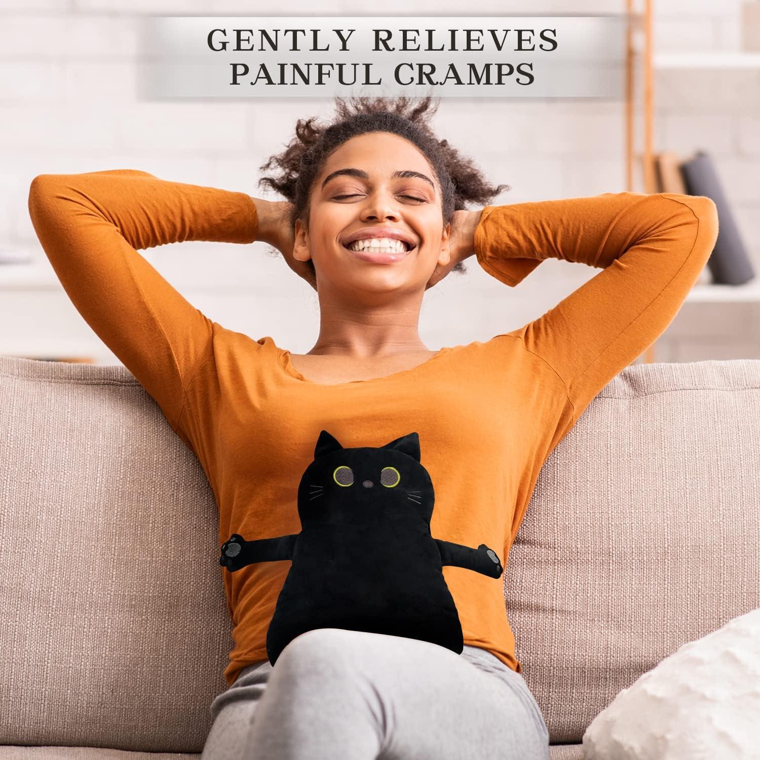 2 Almohadillas Térmicas Microondas Cuckool Gato Negro 53x30cm