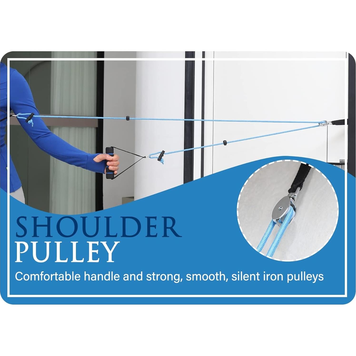 Polea de Hombro Hshbxd para Terapia Física - Azul