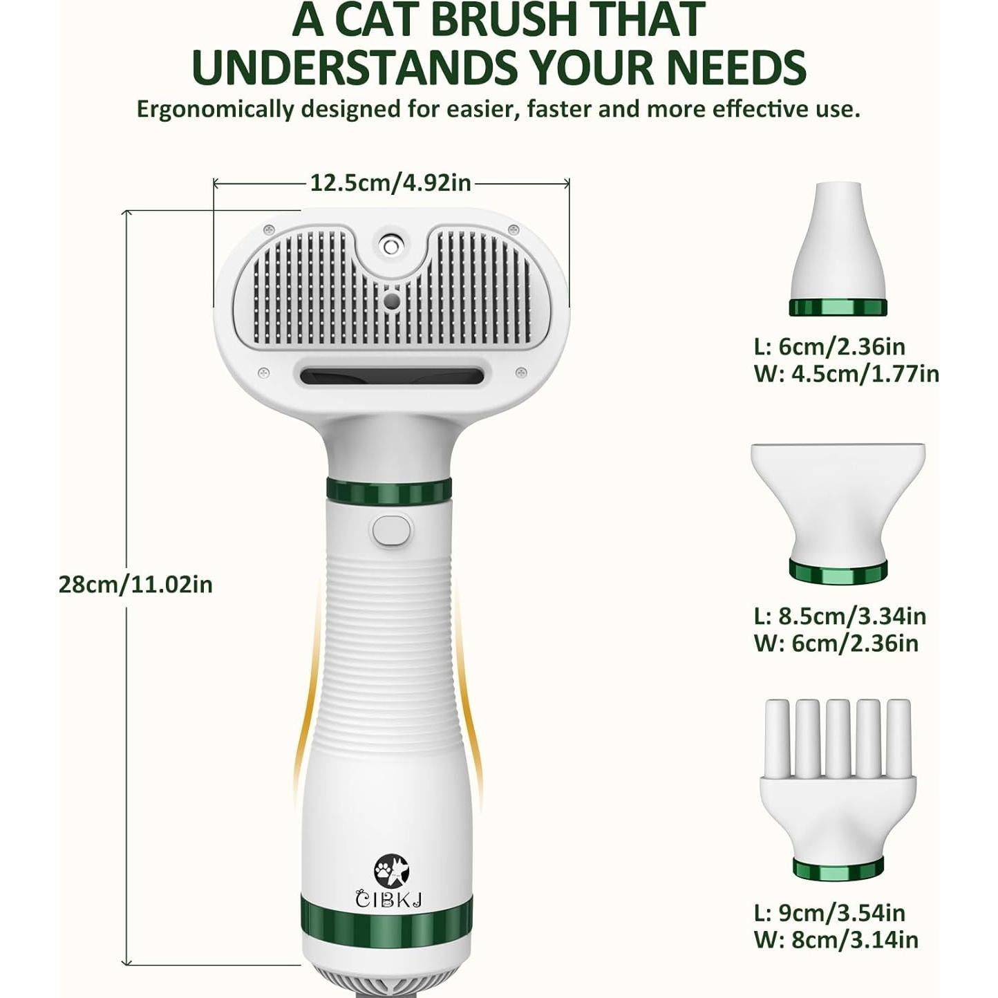Secador de Pelo Multifuncional para Mascotas CIBKJ 5 en 1