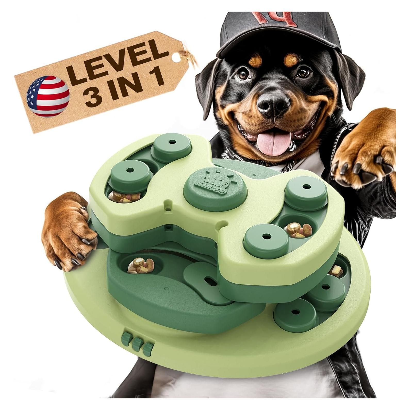 Juguete de Rompecabezas para Perros KADTC 3 Niveles Estimulante