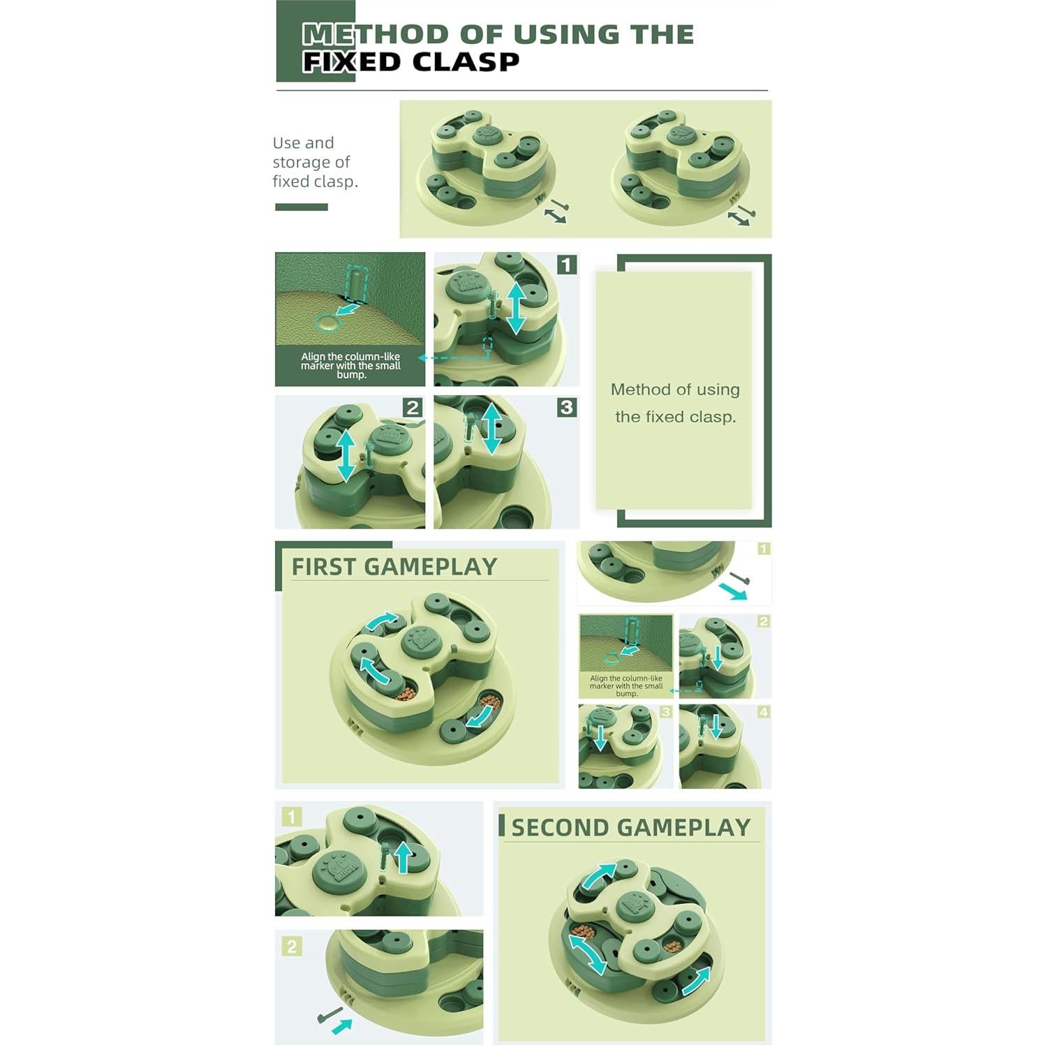 Juguete de Rompecabezas para Perros KADTC 3 Niveles Estimulante