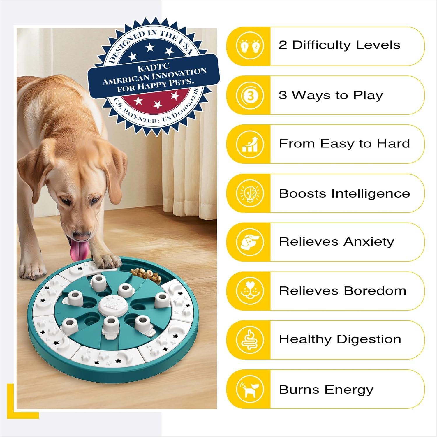 Juguete de Rompecabezas para Perros KADTC - Estímulo Mental 2 Niveles