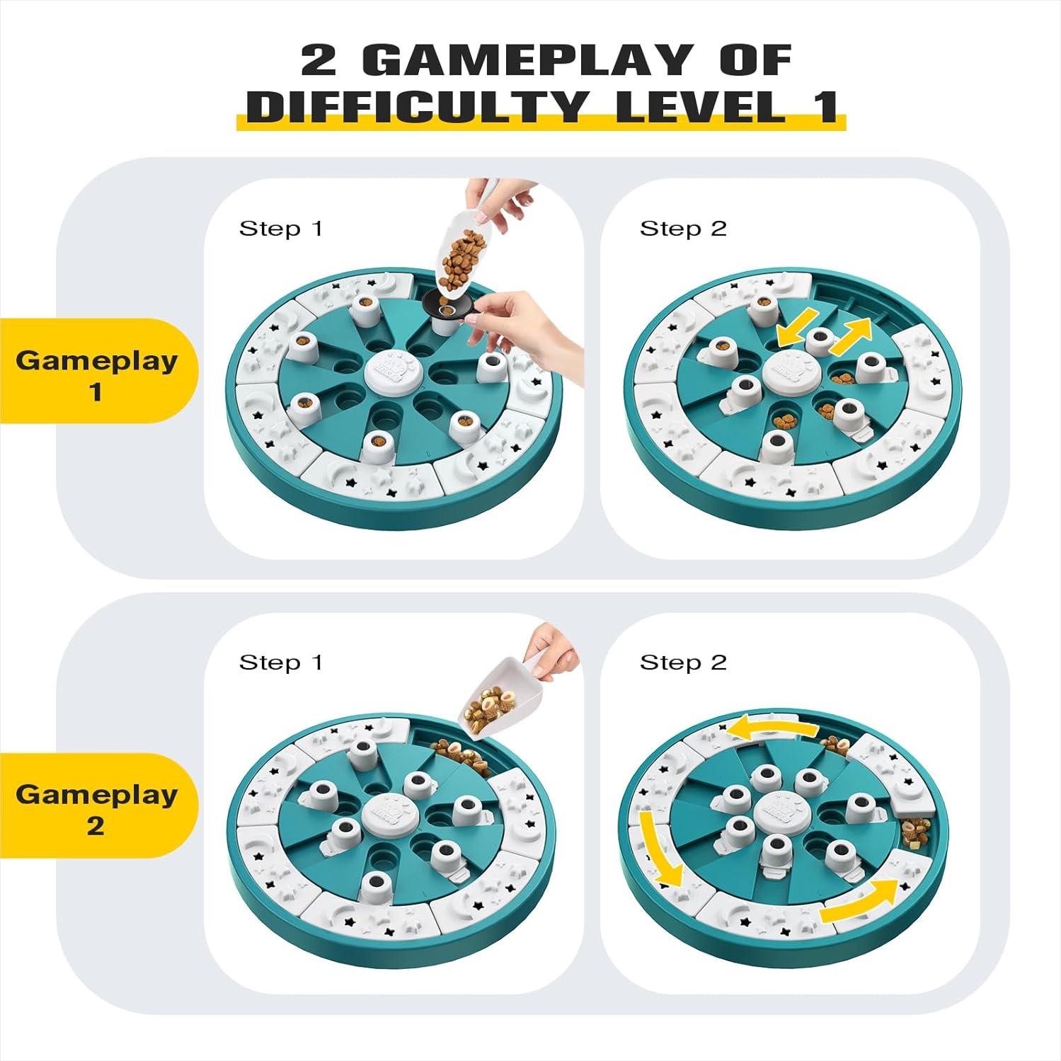 Juguete de Rompecabezas para Perros KADTC - Estímulo Mental 2 Niveles