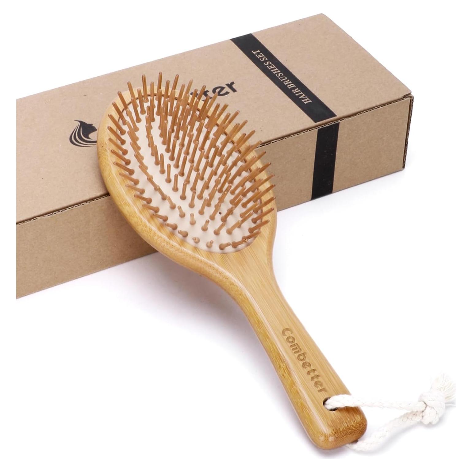 Cepillo de Bambú Combetter 23x8 cm Ecológico para Todo Cabello