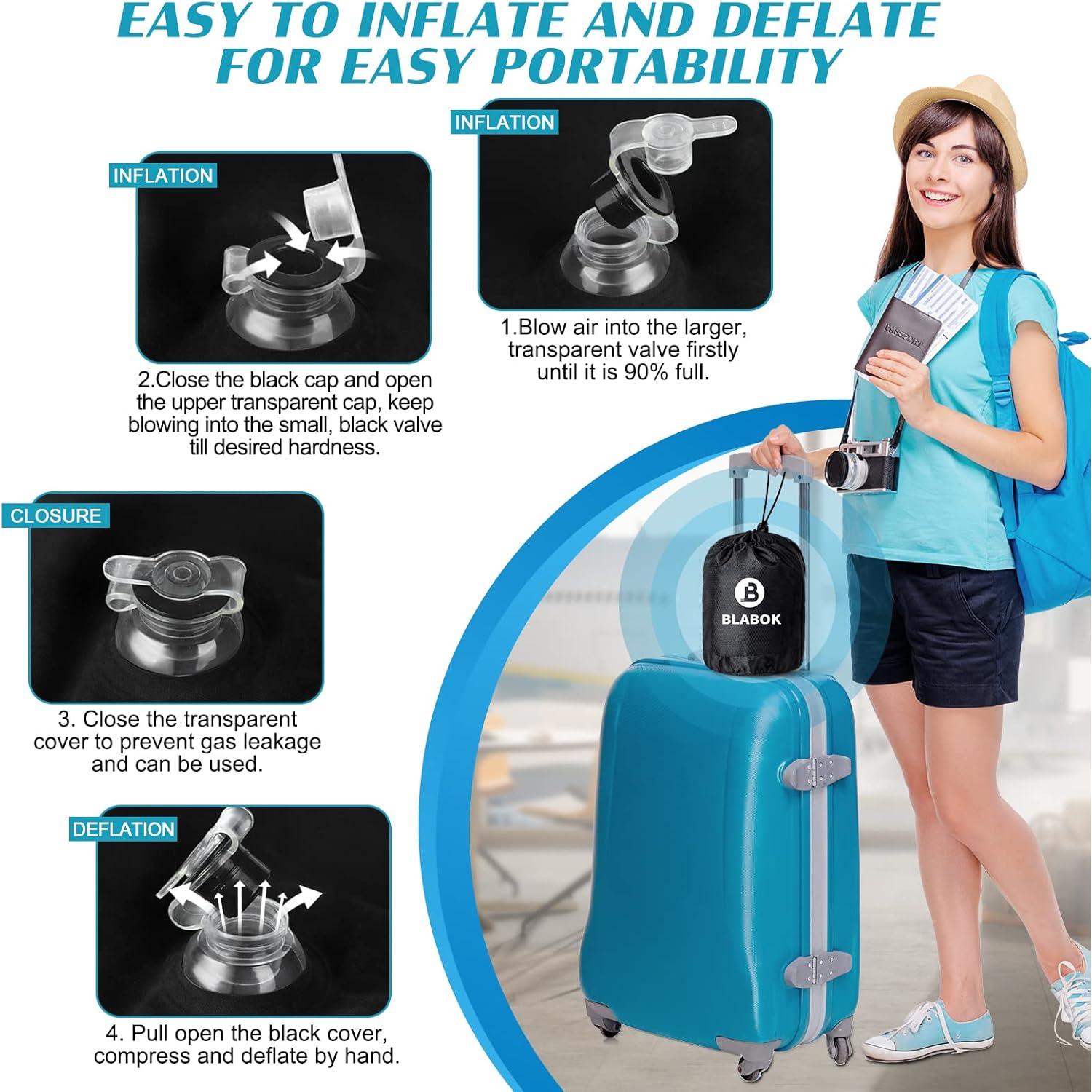 Cojín en cuña inflable BLABOK para elevar piernas - Alivio dolor