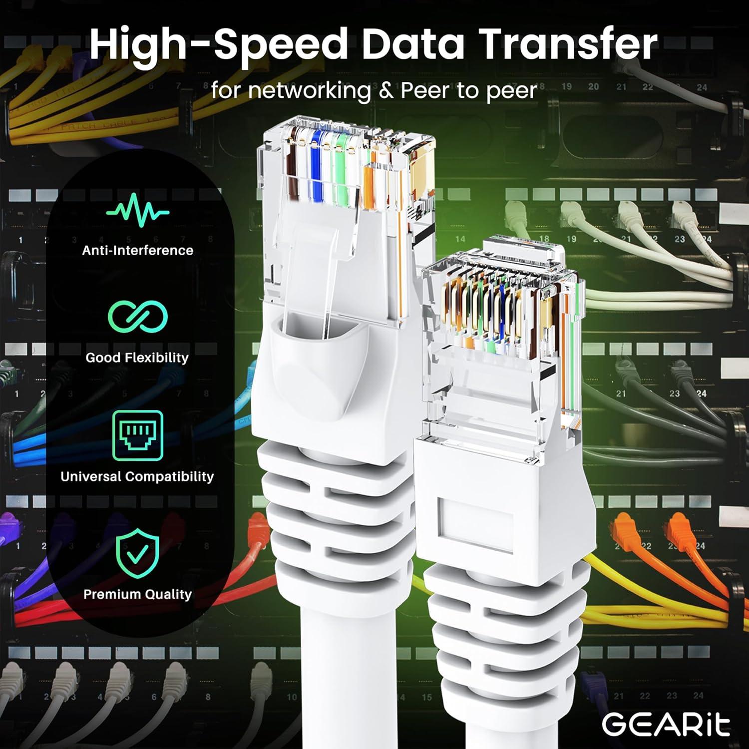 Cable Ethernet Cat 6 GearIT 0.91m Paquete de 100 Unidades