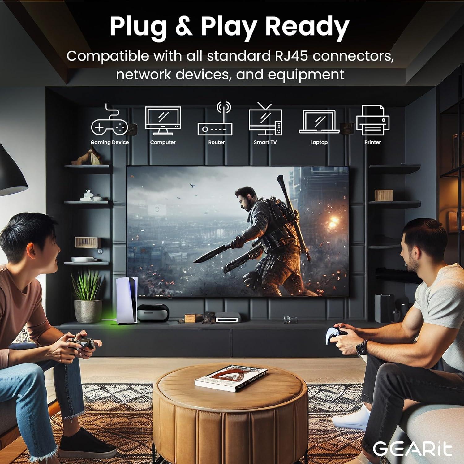 Cable Ethernet Cat 6 GearIT 0.91m Paquete de 100 Unidades