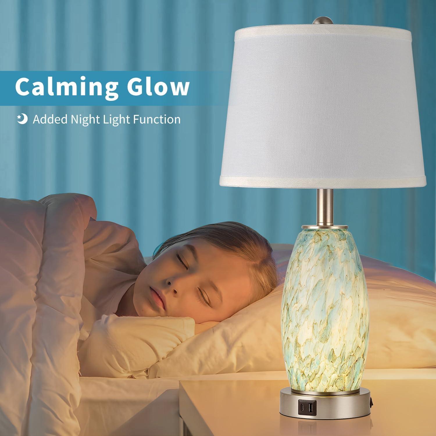 Lámpara de Mesa Lovlast Azul Claro 59.69 cm 3 Modos USB