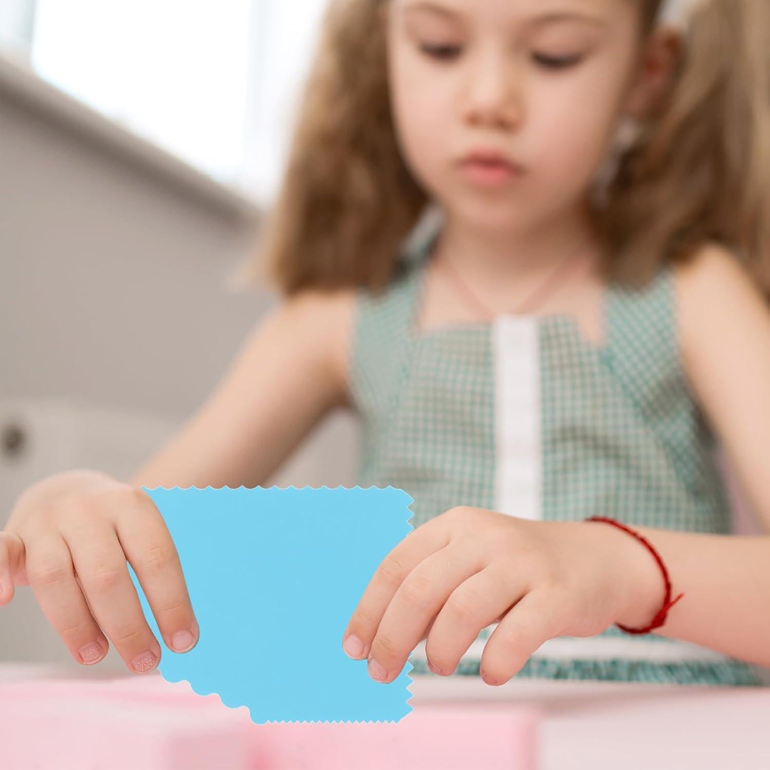 Juego de Raspadores de Arcilla Amabro 6 Pcs Plástico Azul