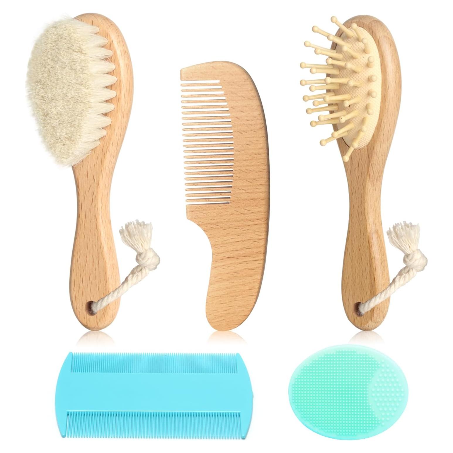 Juego de Cepillos para Bebés POPYJAN + Masajeador Verde