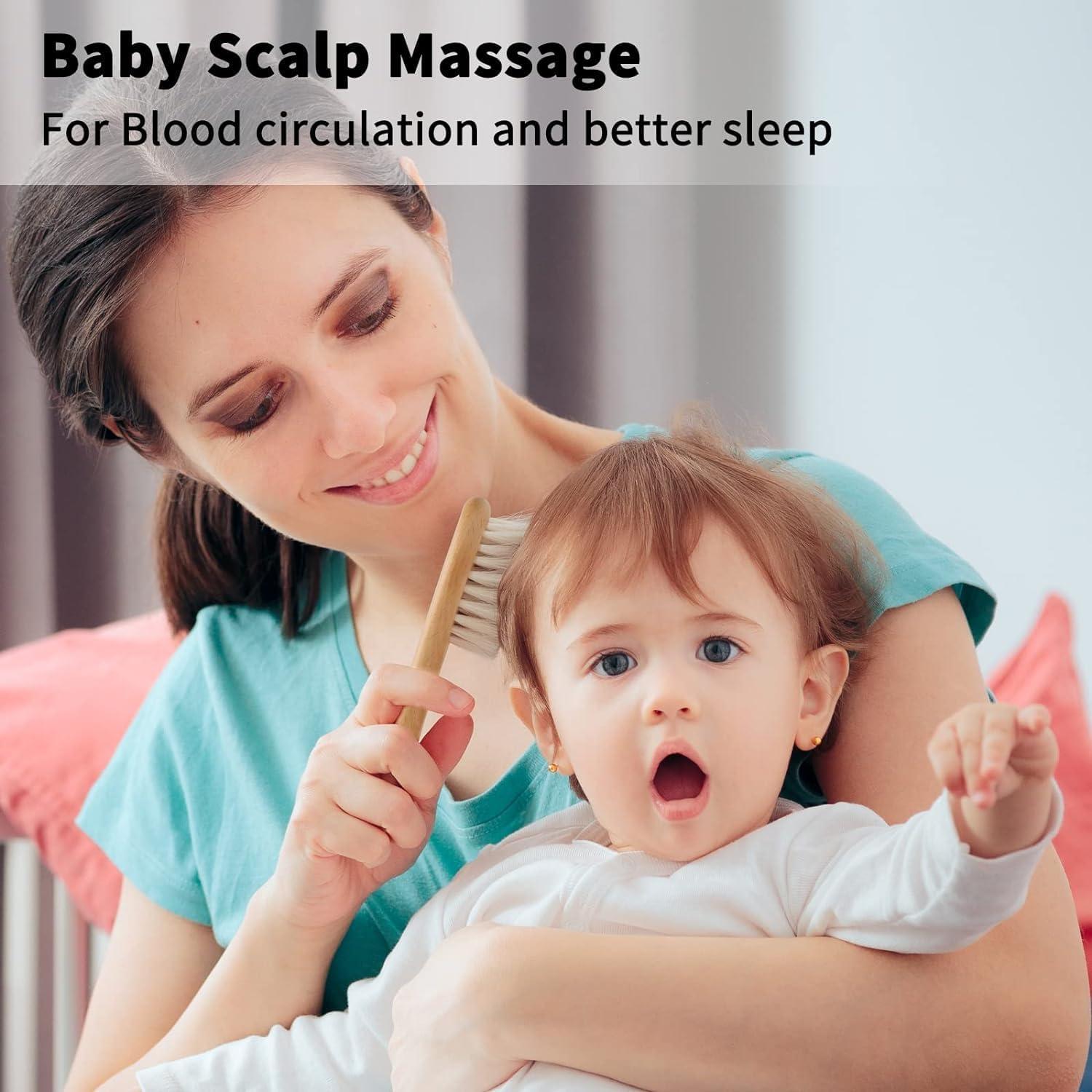 Juego de Cepillos para Bebés POPYJAN + Masajeador Verde