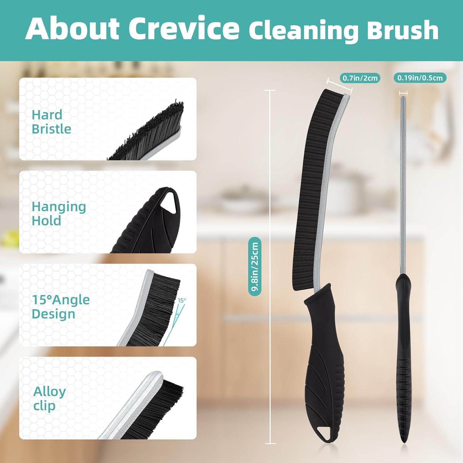 Paquete de 2 Cepillos de Limpieza TQRR para Juntas y Azulejos