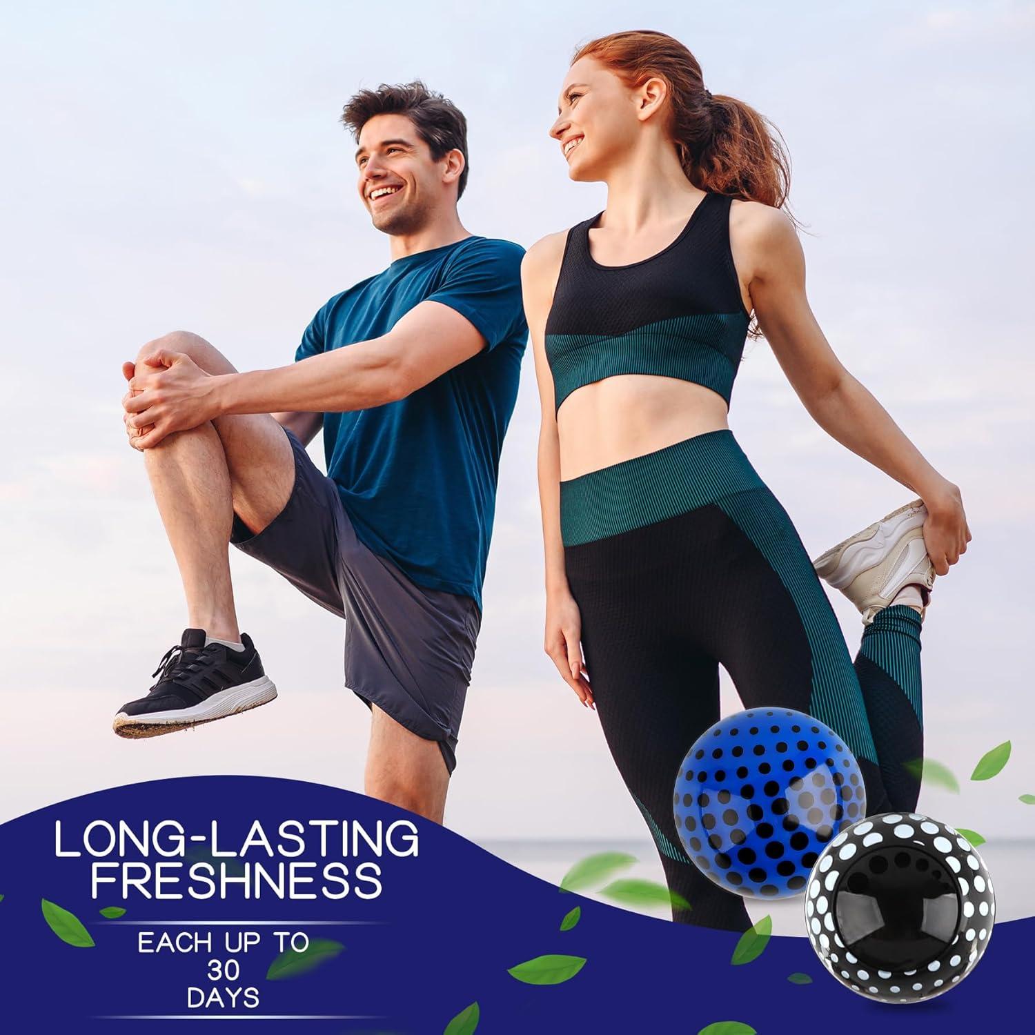 Shoe Deodorizer Balls (6 Pack) – Odor Eaters for Sneaker | Long-Lasting Odor Eliminator Air Freshener for Closet, Locker, Gym Bag, Drawer & Small Spaces