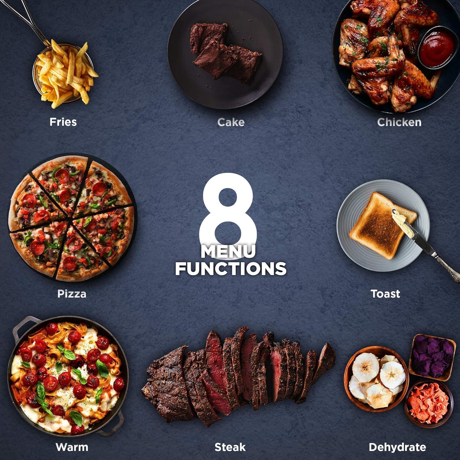 Horno de Convección Programable Elite Gourmet EAF1010D 10L