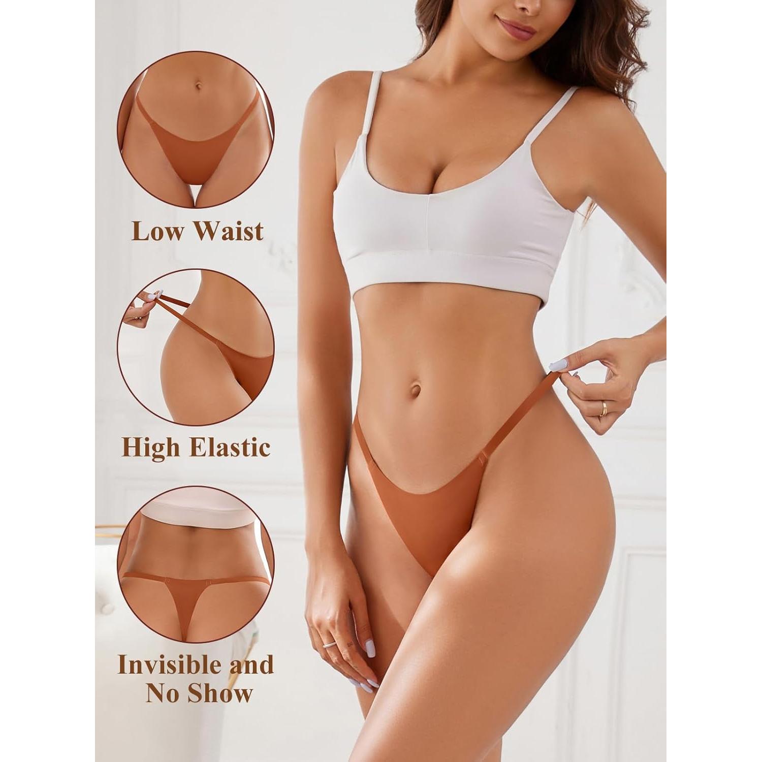 Tangas G-string Sin Costuras para Mujeres - Paquete de 8