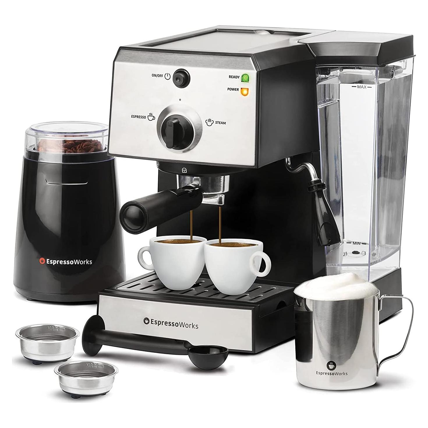 Máquina de Espresso EspressoWorks 7 Piezas con Molinillo