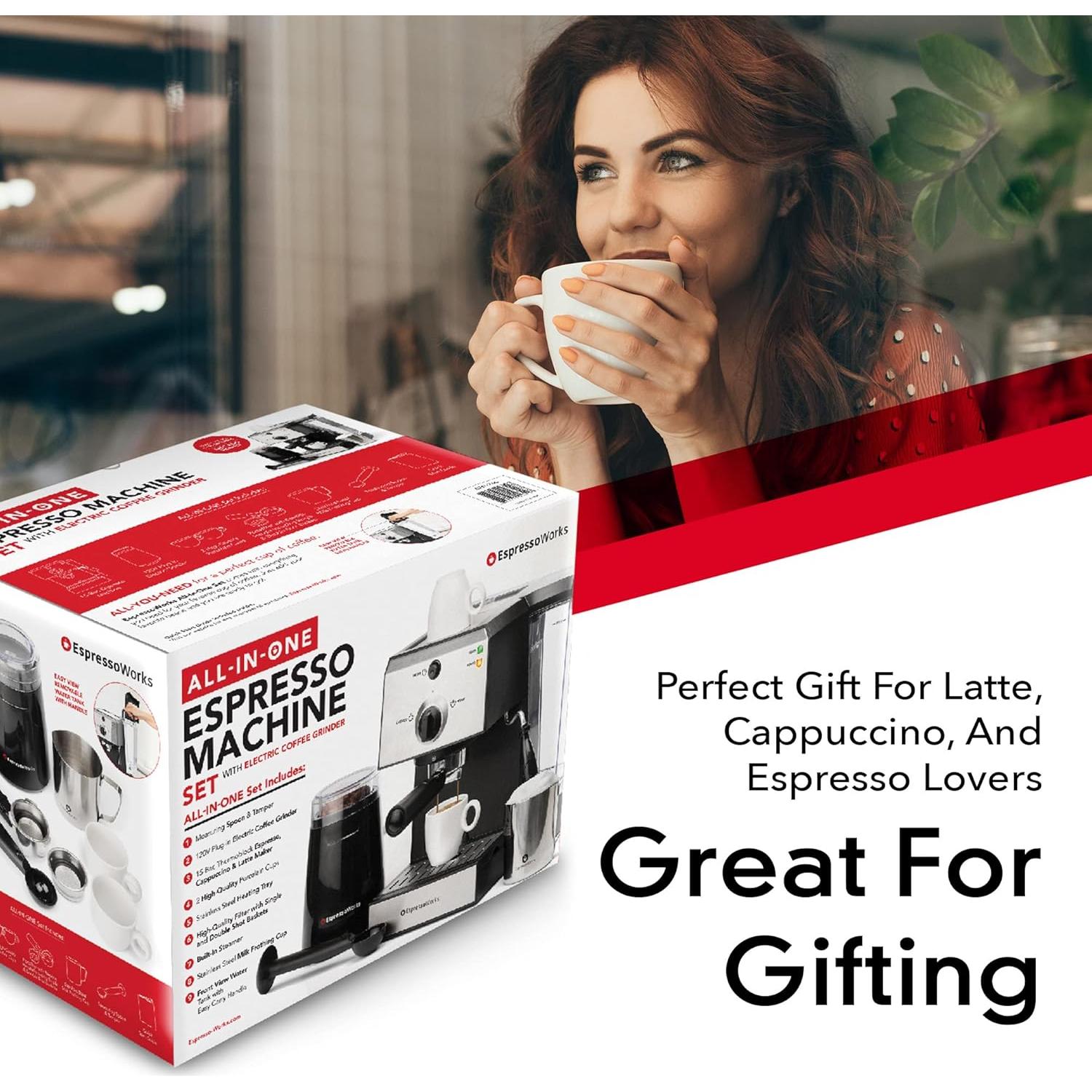 Máquina de Espresso EspressoWorks 7 Piezas con Molinillo