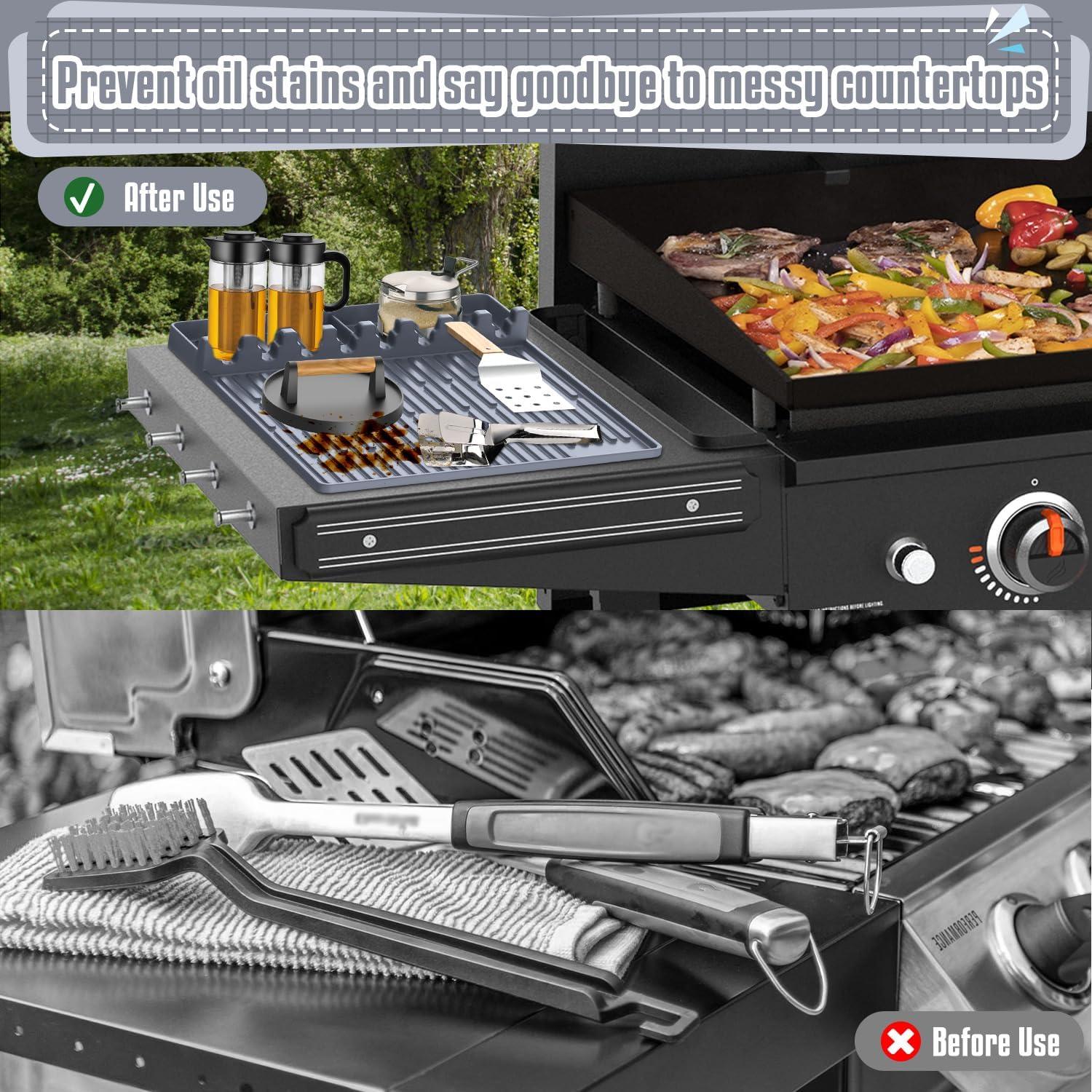 Alfombrilla de Silicona para Parrilla Comboproof 40.6x29.2cm Gris