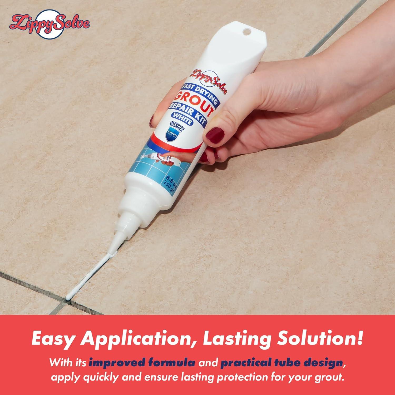 Kit de Reparación de Lechada ZippySolve 250g Blanco Secado Rápido