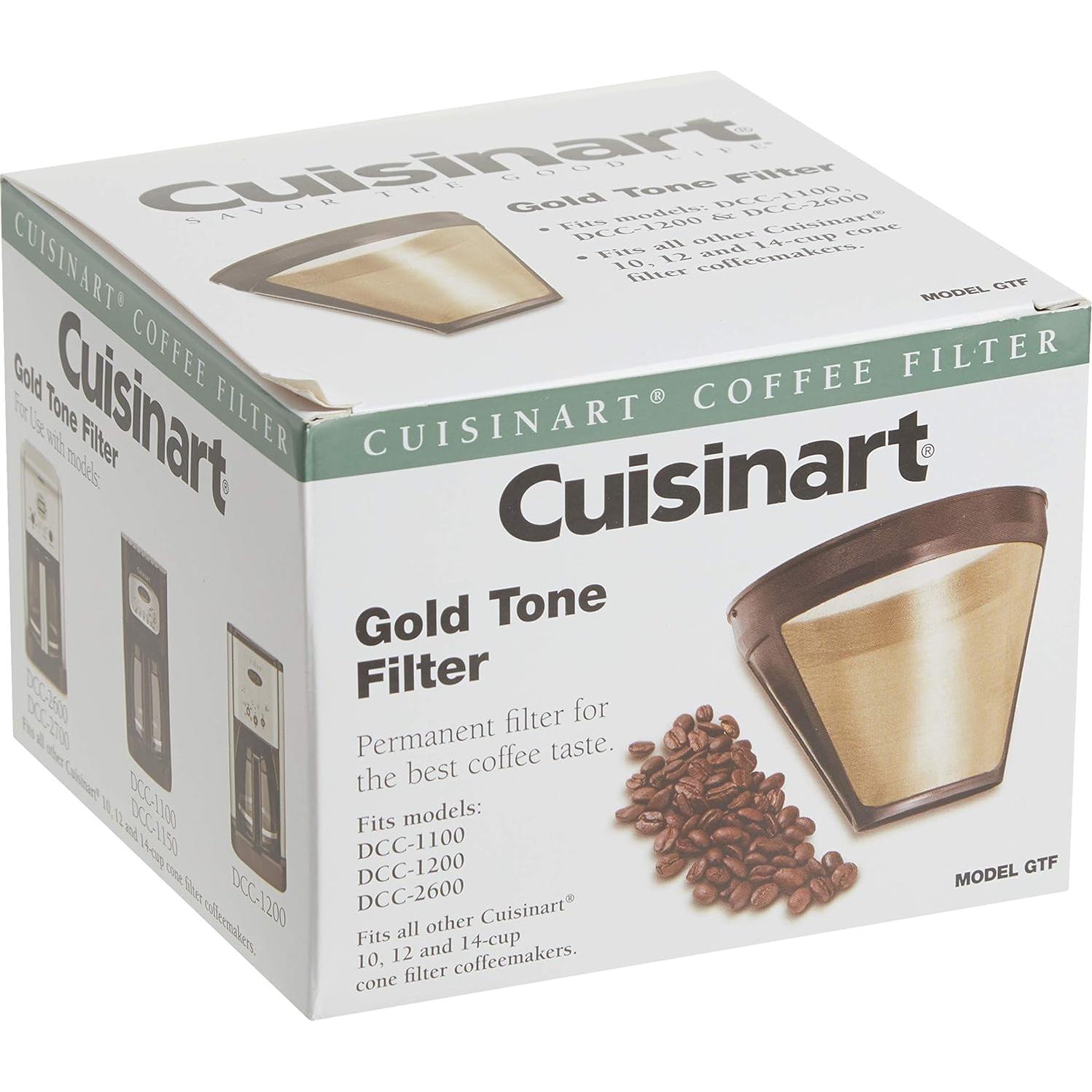 Cafetera de Goteo Cuisinart PurePrecision 8 Tazas con Filtro Oro