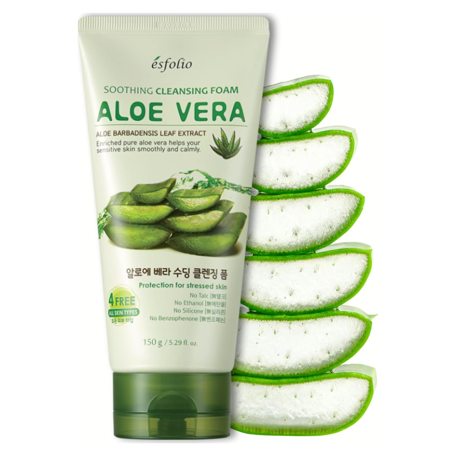 Esfolio Aloe Vera Espuma Limpiadora 150ml - Hidratante Piel Sensible