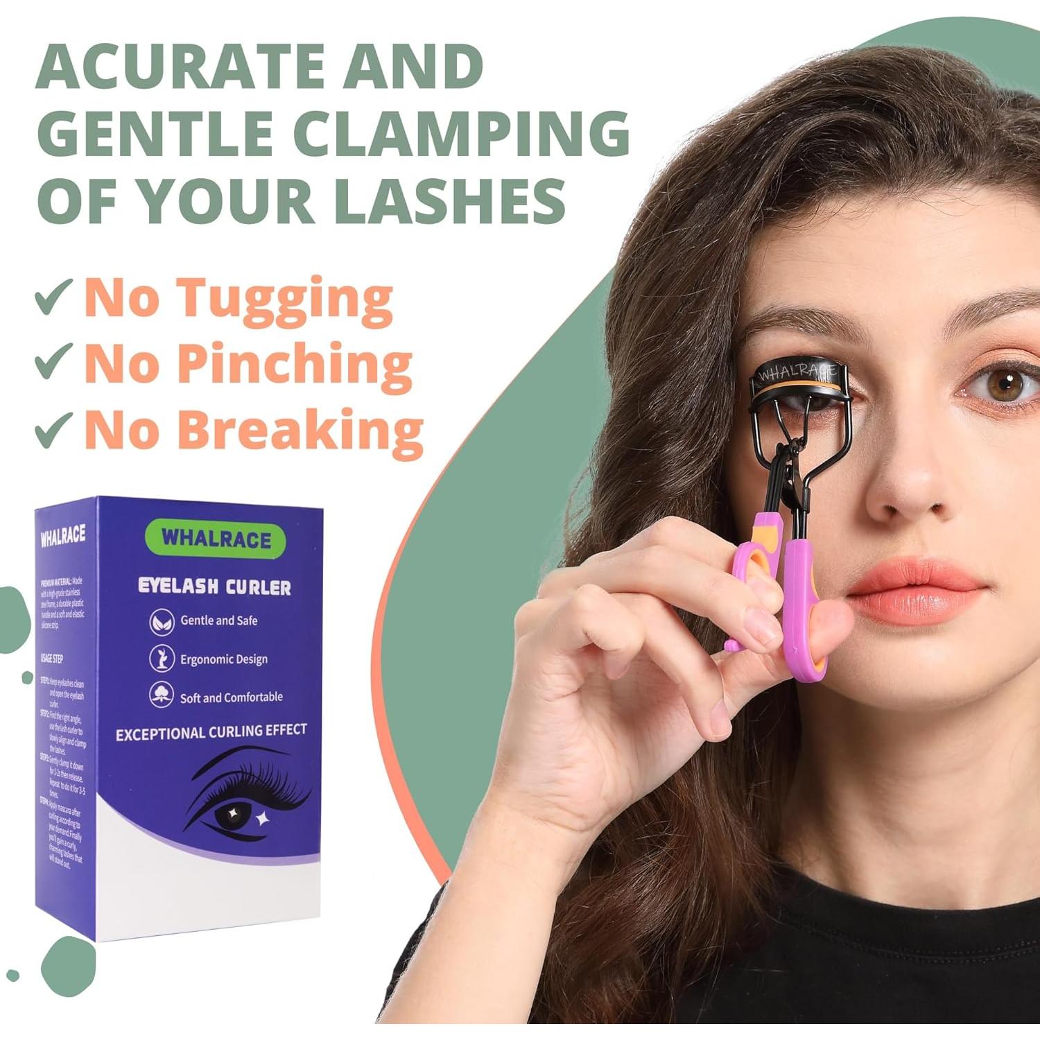 Rizador de Pestañas Whalrace MBH01 con 6 Almohadillas Repuesto