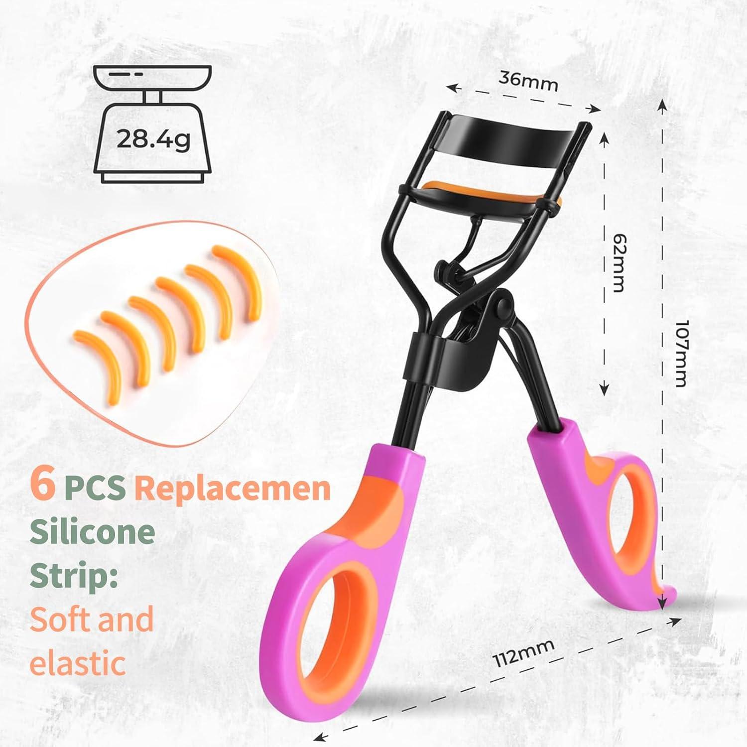Rizador de Pestañas Whalrace MBH01 con 6 Almohadillas Repuesto