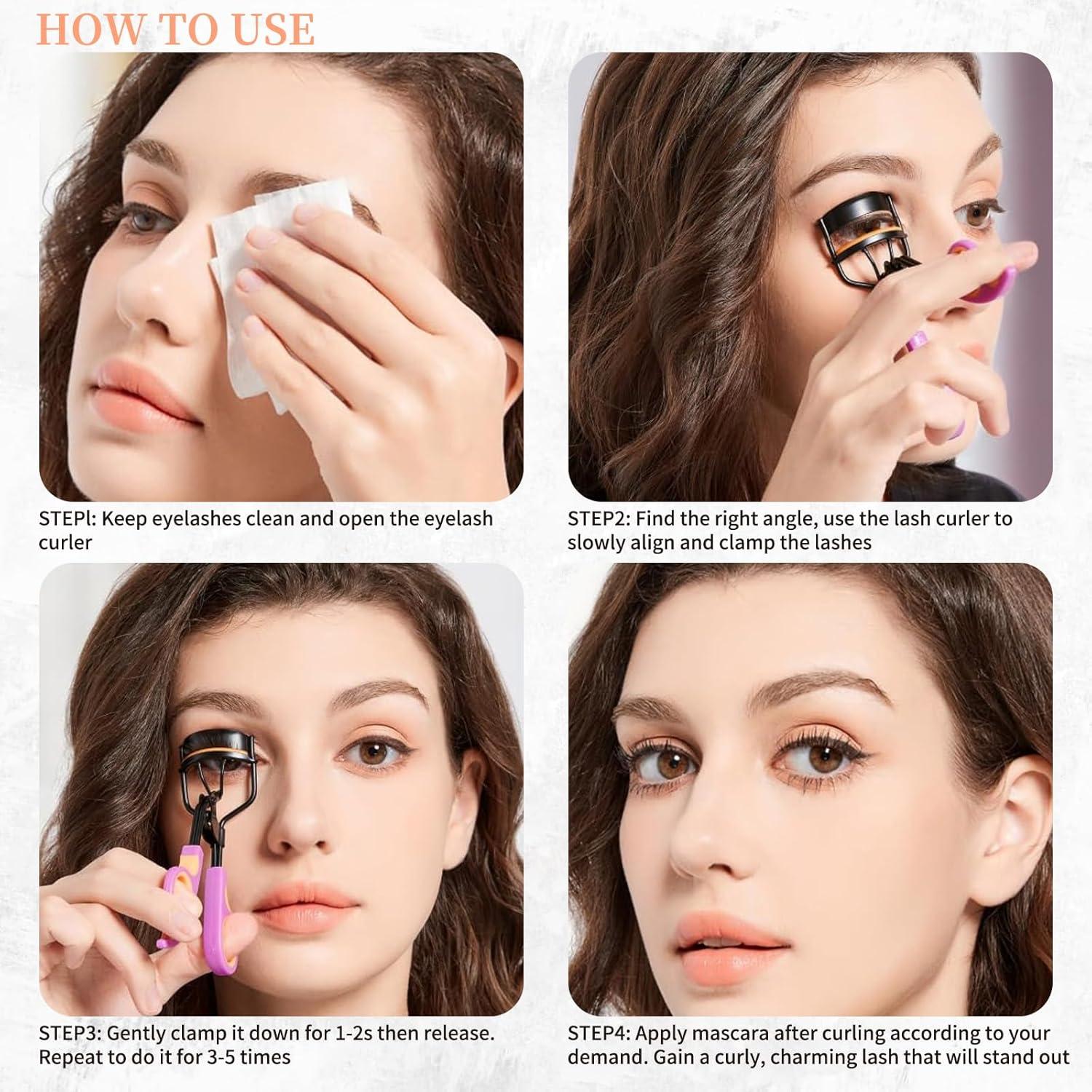 Rizador de Pestañas Whalrace MBH01 con 6 Almohadillas Repuesto