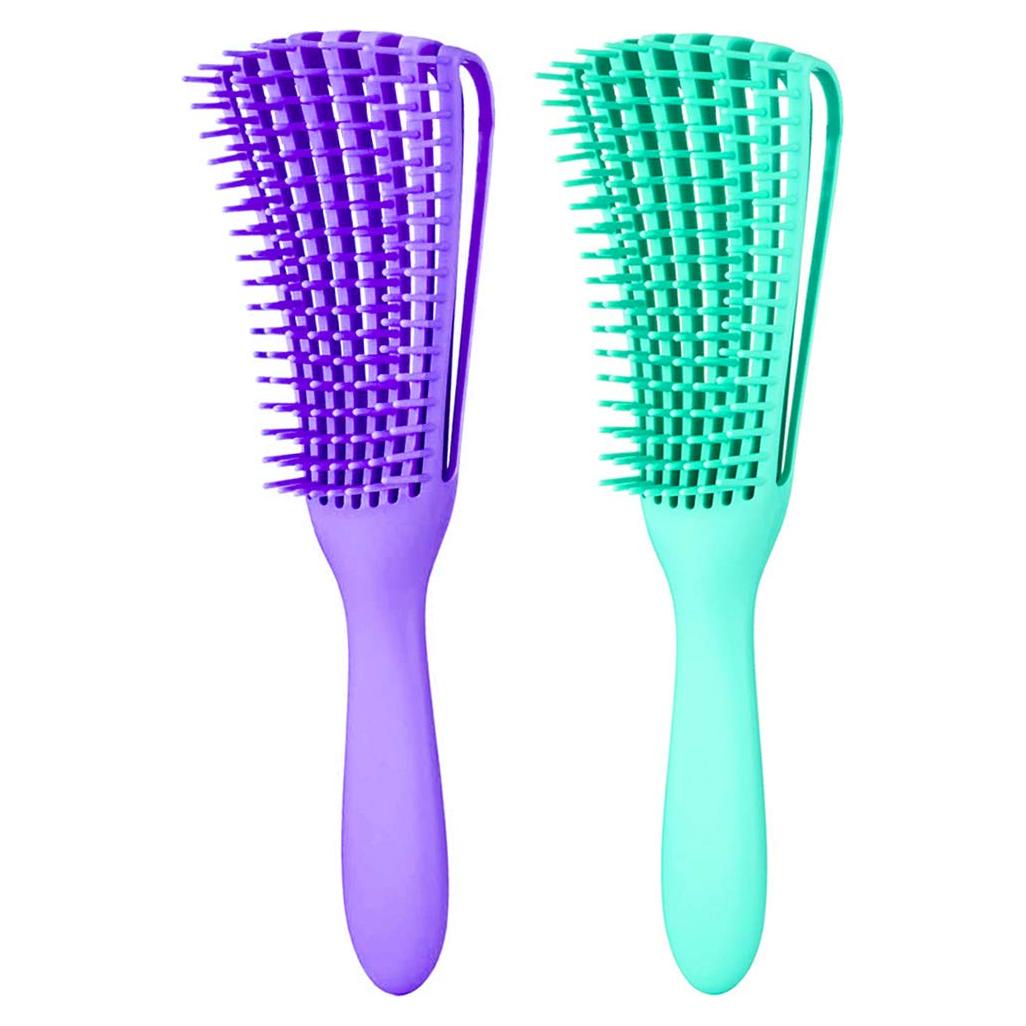 Cepillo Desenredante A.DASHER 2 Piezas Rizado Húmedo Seco