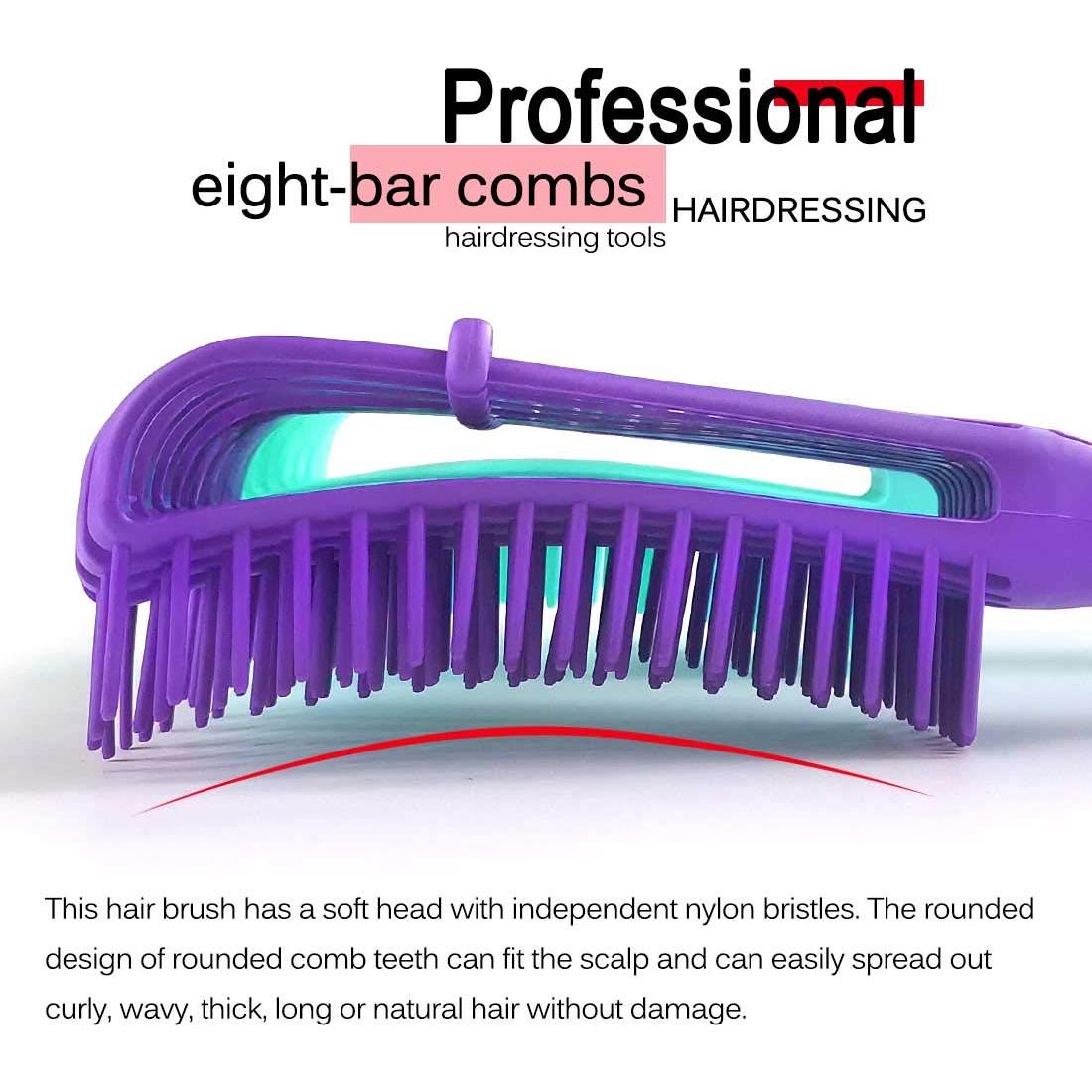 Cepillo Desenredante A.DASHER 2 Piezas Rizado Húmedo Seco