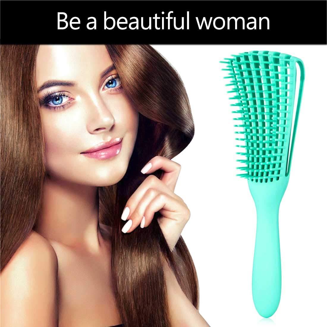 Cepillo Desenredante A.DASHER 2 Piezas Rizado Húmedo Seco