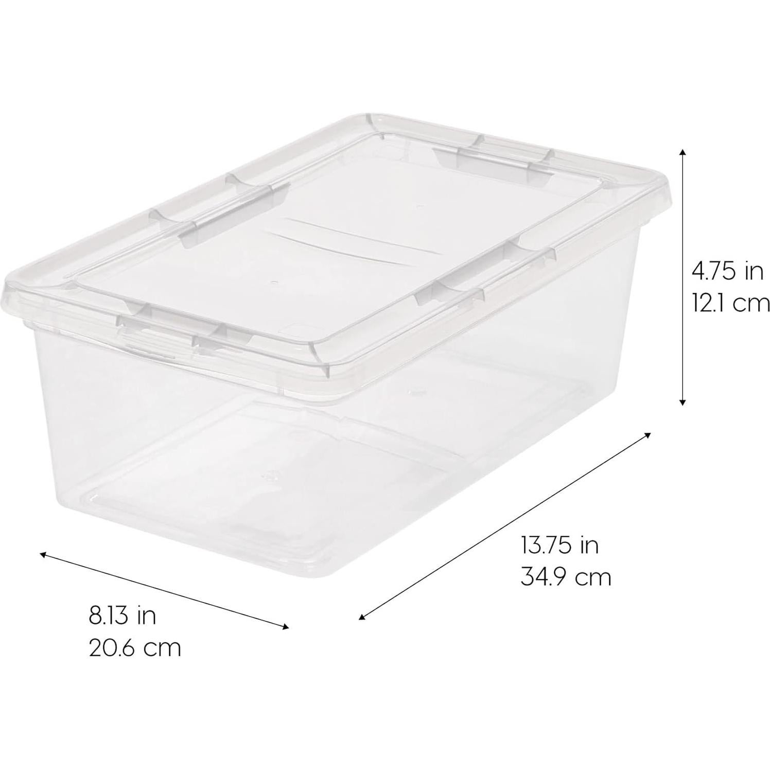 Cajas de Almacenamiento IRIS USA 6 Piezas 7 Litros Transparentes