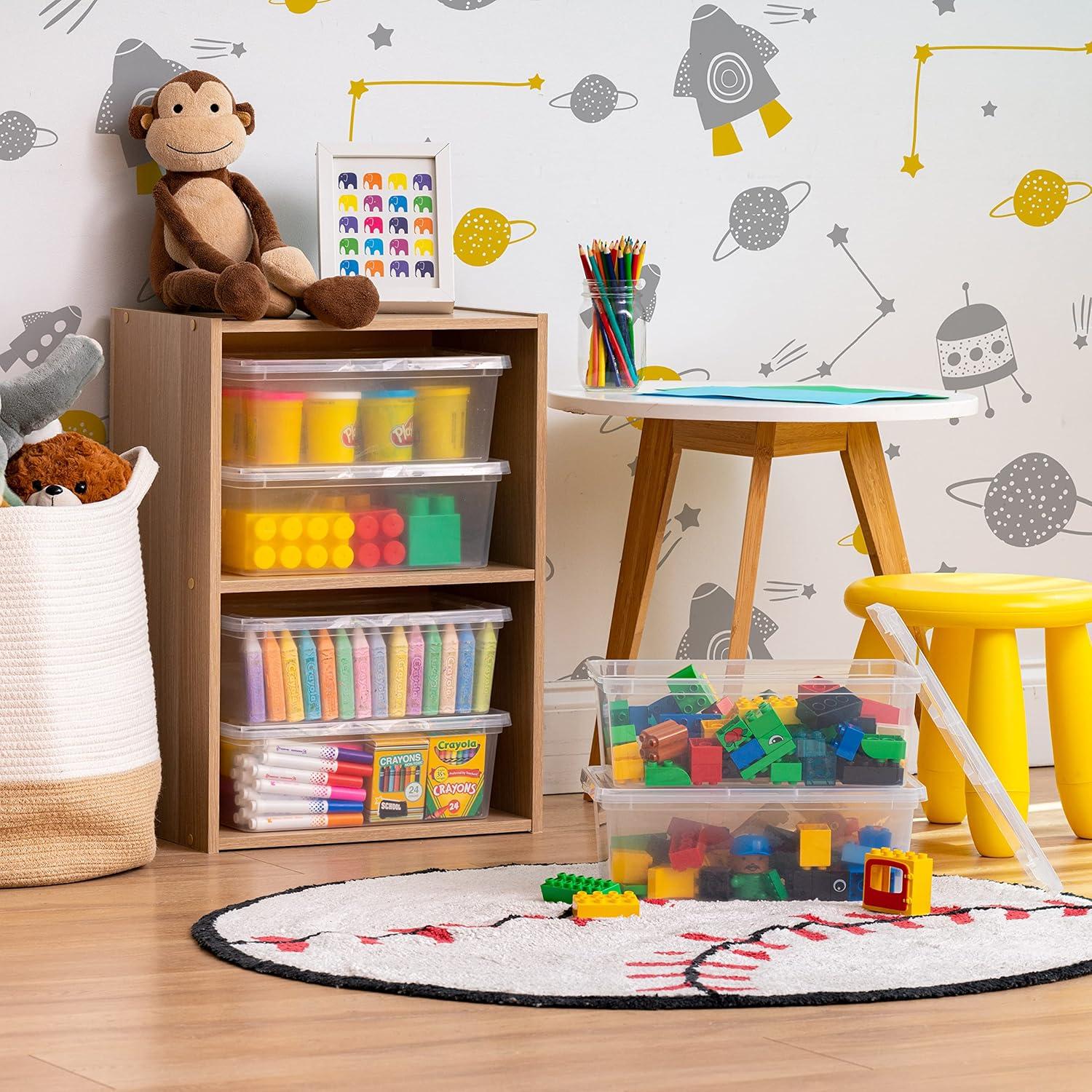 Cajas de Almacenamiento IRIS USA 6 Piezas 7 Litros Transparentes