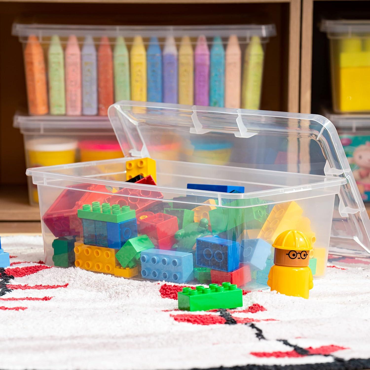 Cajas de Almacenamiento IRIS USA 6 Piezas 7 Litros Transparentes