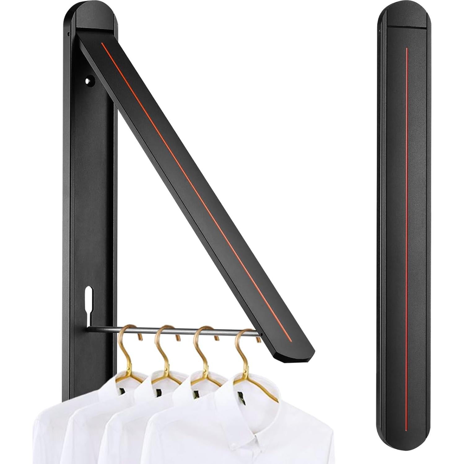 Estante Plegable para Secar Ropa Kuaguan Negro Aluminio