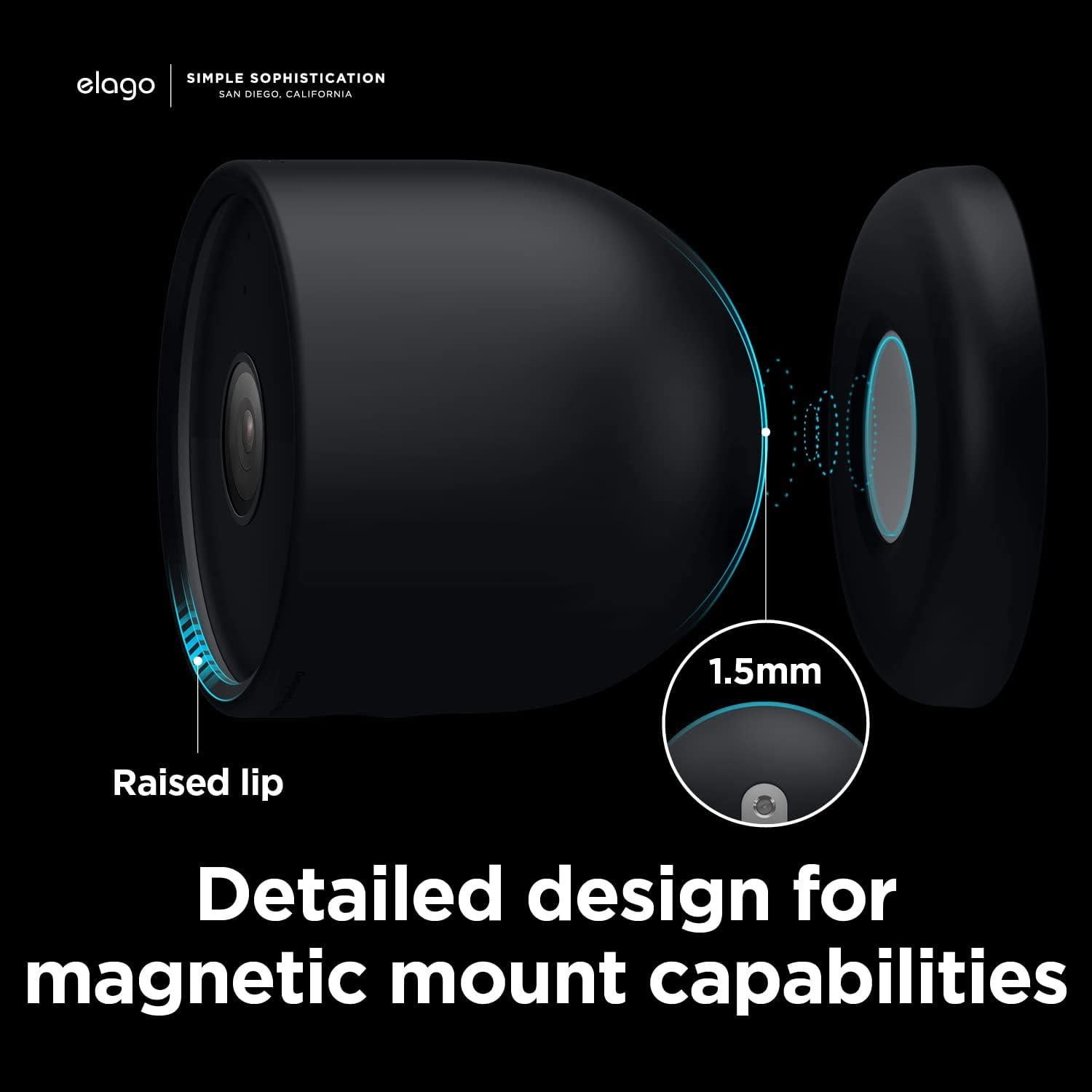 Funda de Silicona elago para Google Nest Cam Batería - Negro