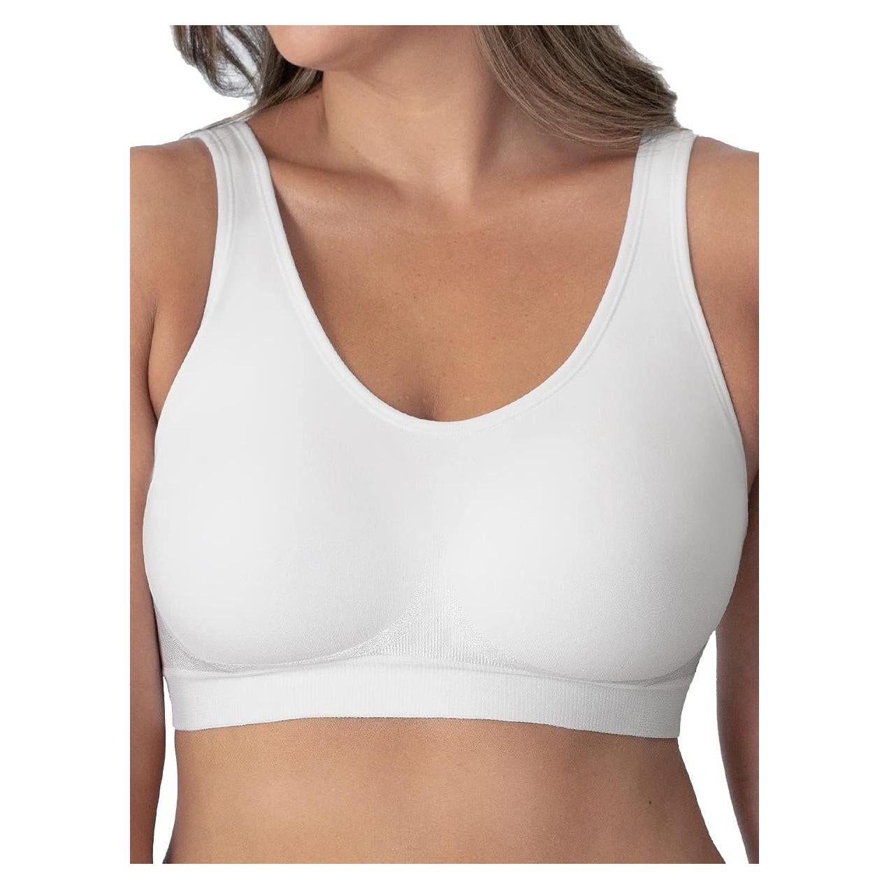 Sujetador Shapermint Sin Aros Talla Grande Mediano Blanco
