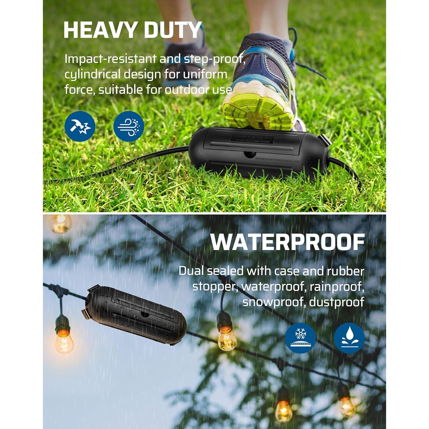 Cubierta de Seguridad para Cable de Extensión DEWENWILS 3 Pack