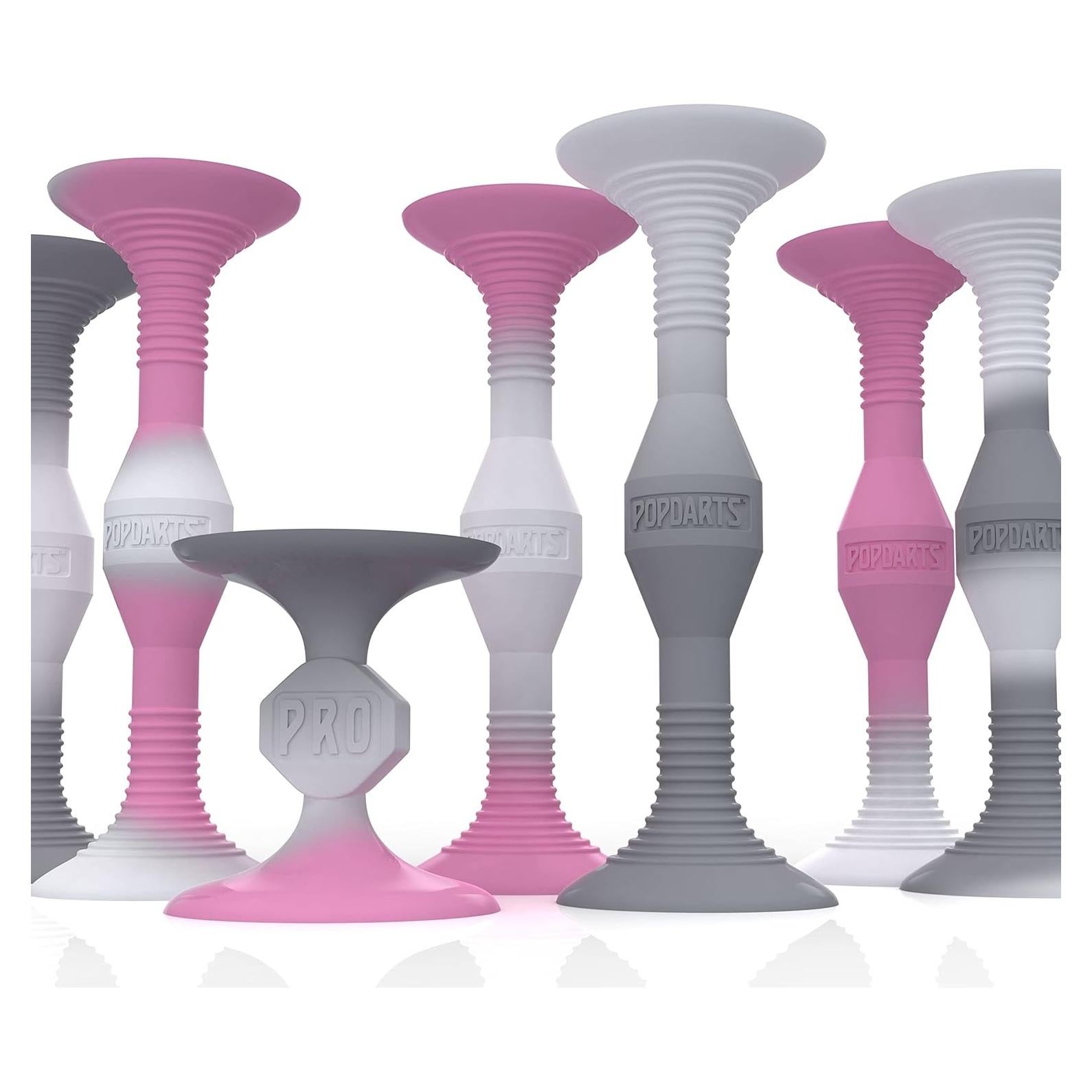 Juego Popdarts Pro Rosa y Gris - Lanzamiento Interior y Exterior