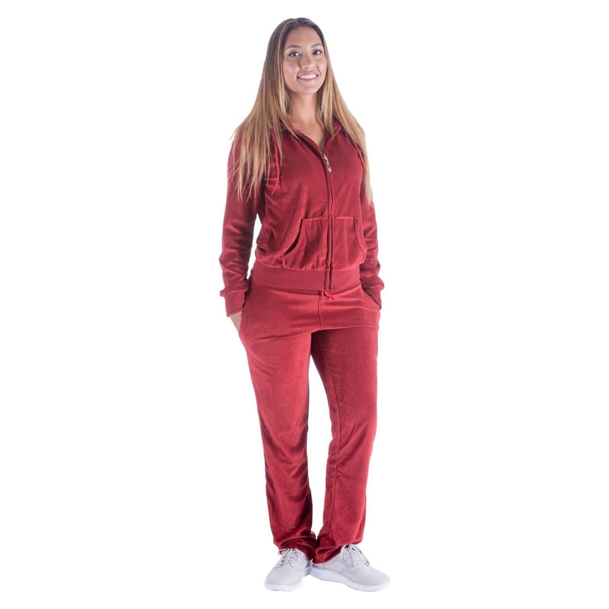 Conjunto de chándal de velour Yasumond 2 piezas para mujer