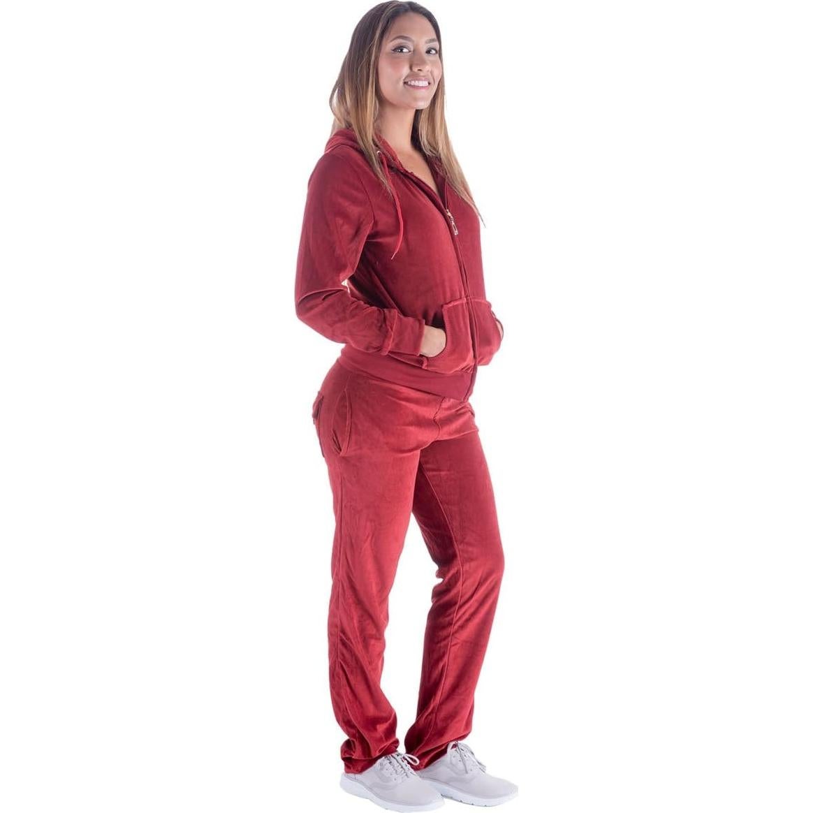 Conjunto de chándal de velour Yasumond 2 piezas para mujer